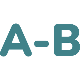 A minus B  Icon