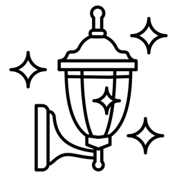 Außenbeleuchtung  Symbol