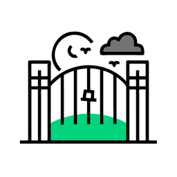 Cemetery gates  Icon