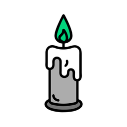 Vela encendida  Icono