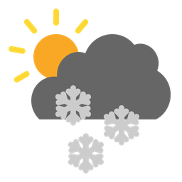 Cloudy Snowy Day  Icon