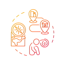 Humangeographie der Einsamkeit  Symbol