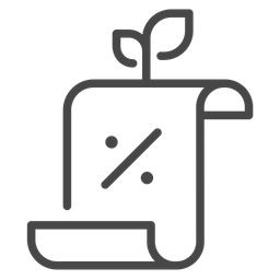 Green Tax Document  Icon