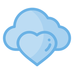 Heart Cloud  Icon