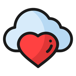 Heart Cloud  Icon