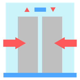 Acesso por elevador  Ícone