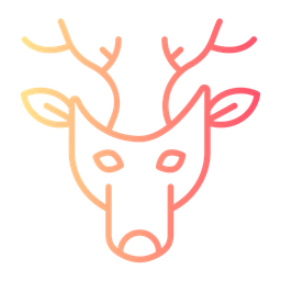 Deer in snow  Icon