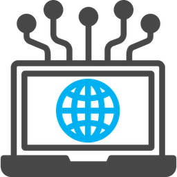 Laptop Network  Icon