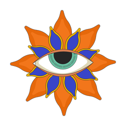 Augapfel Blume  Symbol