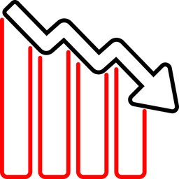 Perda de negócios  Ícone