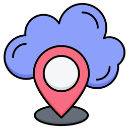 Cloud Location  Icon