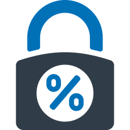 Fixed interest rate  Icon