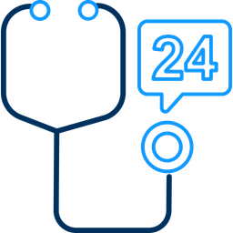 24 x 7 medizinischer Dienst  Symbol