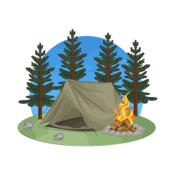 Camping  Icon