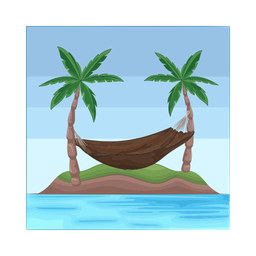 Beach hammock  Icon