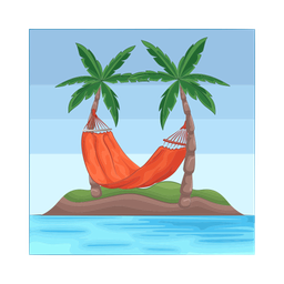 Beach hammock  Icon