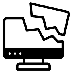 Kaputter Computer  Symbol