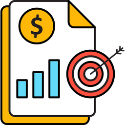 Financial target  Icon