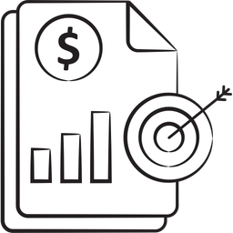 Financial target  Icon