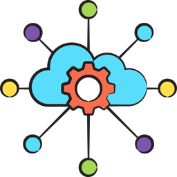 Cloud analytics  Icon