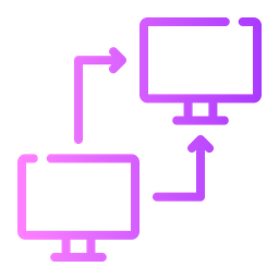 Transferencia de computadora  Icono