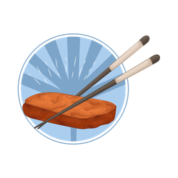 Chopsticks with sashimi  Icon