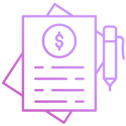 Financial Document  Icon