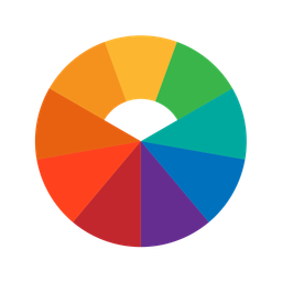 Seleção de cores  Ícone