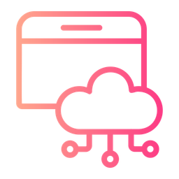 Cloud Hosting  Icon