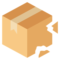 Broken Cardboard  Icon