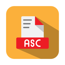 ASC-ASCII-Textdatei  Symbol