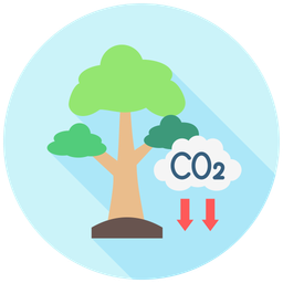 Carbon Offset  Icon