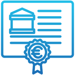 Certificate Deposit  Icon