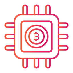 Bitcoin Chip  Icon