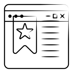 Bevorzugte Website  Symbol