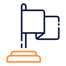 Maps And Flag  Icon