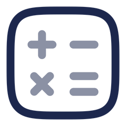 Calculator Minimalistic  Icon