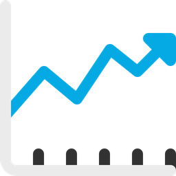 Line Chart Up  Icon