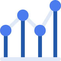 Gráfico de linea  Icono