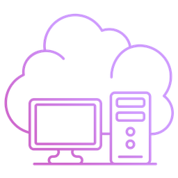 Cloud-Computer  Symbol