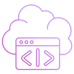 Codificação em nuvem  Ícone