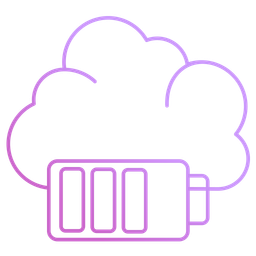 Cloud-Batterie  Symbol