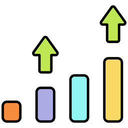 Chart With Upward Trend  Icon