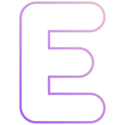 Letter E  Icon