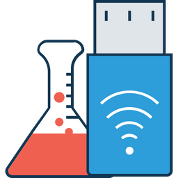 Flacon Avec Flash Testeur USB Flacon Conique Icône