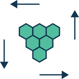Hexagones  Icône