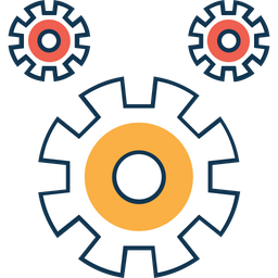 Procesamiento de rueda dentada  Icono