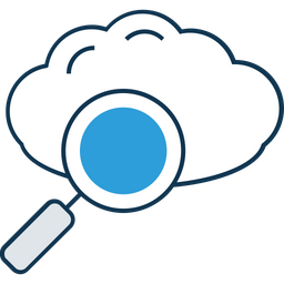 Recherche dans le cloud  Icône