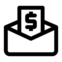 Gehaltsscheck  Symbol