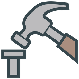 Hammer And Nail  Icon